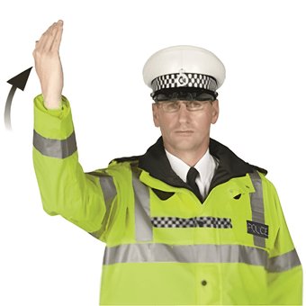 Police: Proceed for traffic from the front