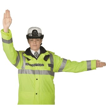 Police: Stop for traffic from the front and from behind